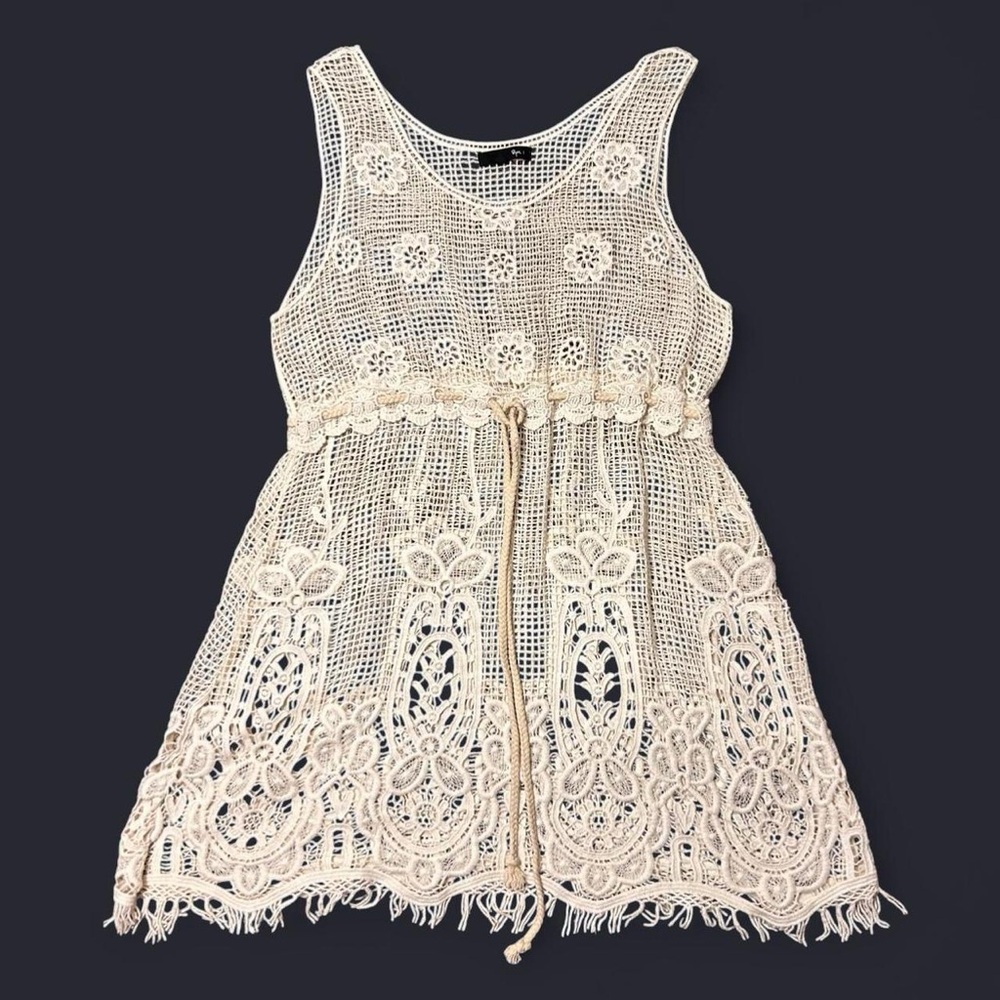 Y2K Fairy Floral Crochet Babydoll Dress by Ryu!